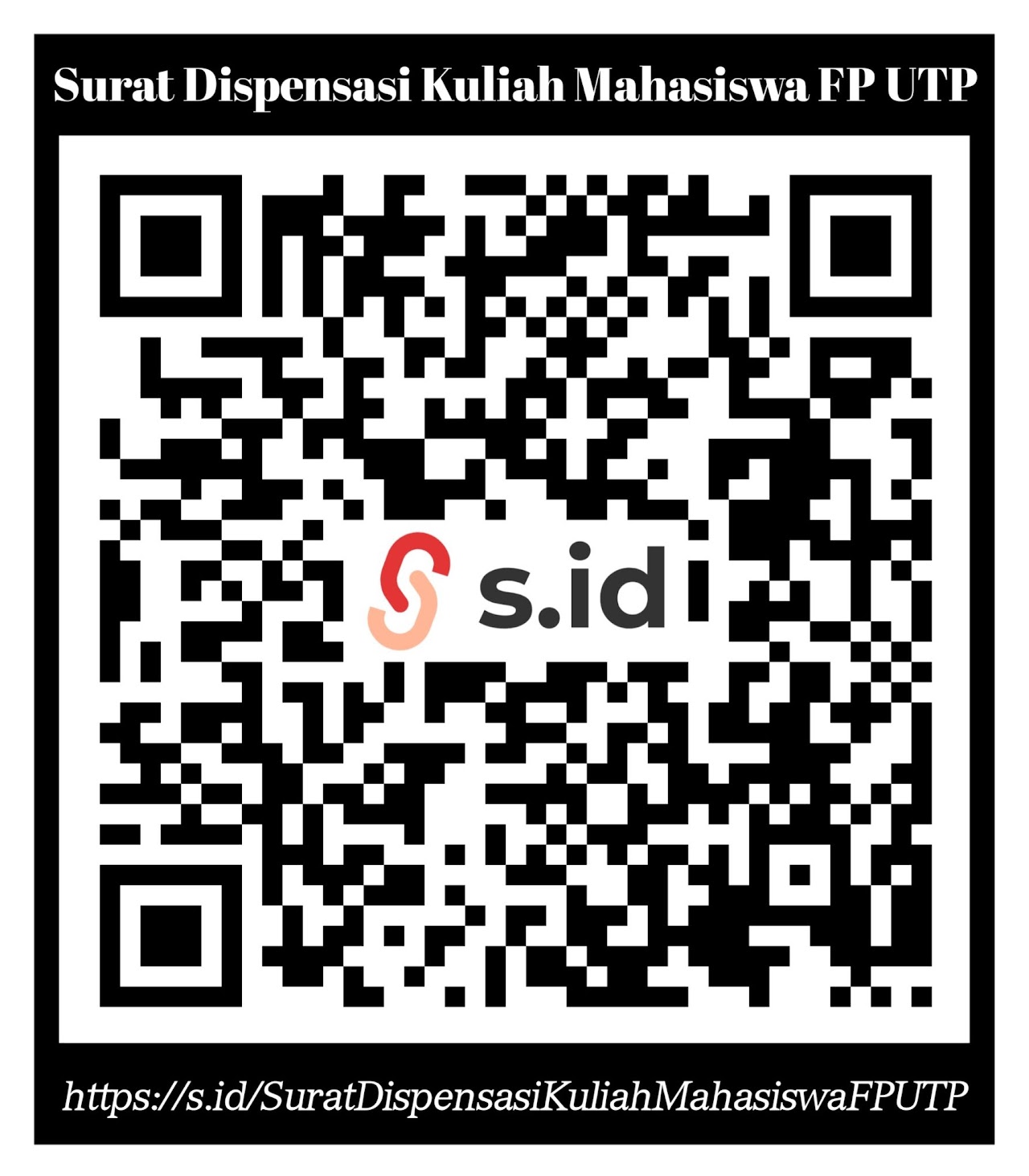 QR Code Surat Dispensasi Kuliah Mahasiswa