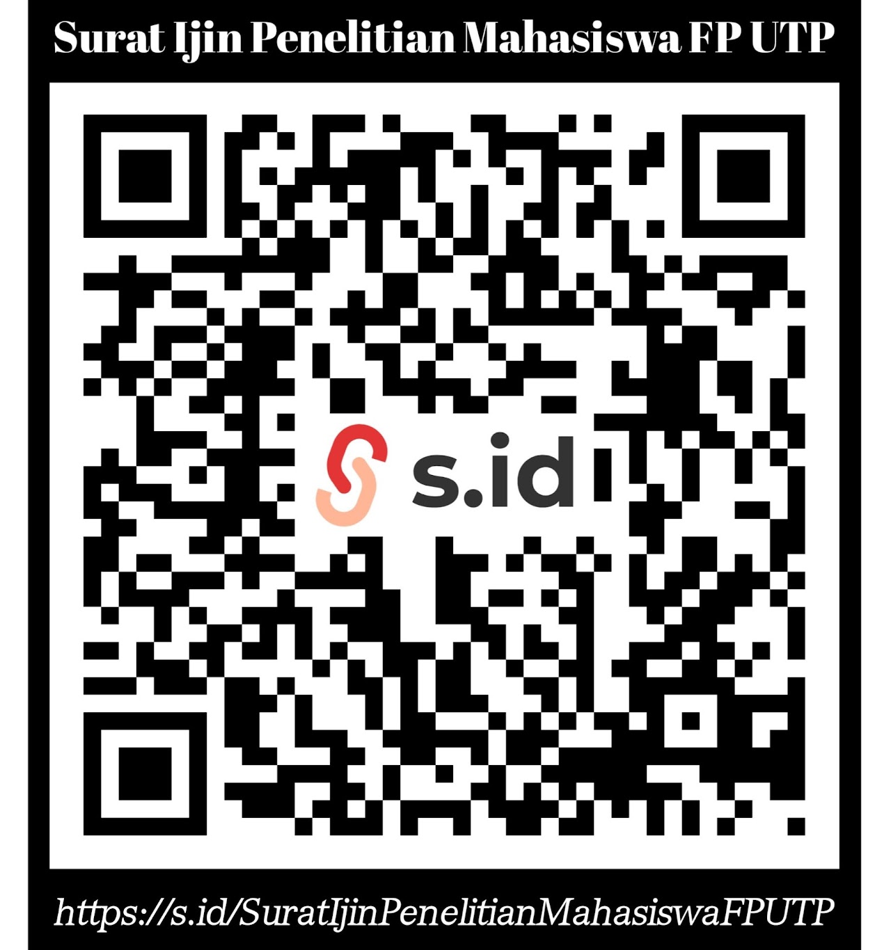 QR Code Surat Ijin Penelitian Mahasiswa