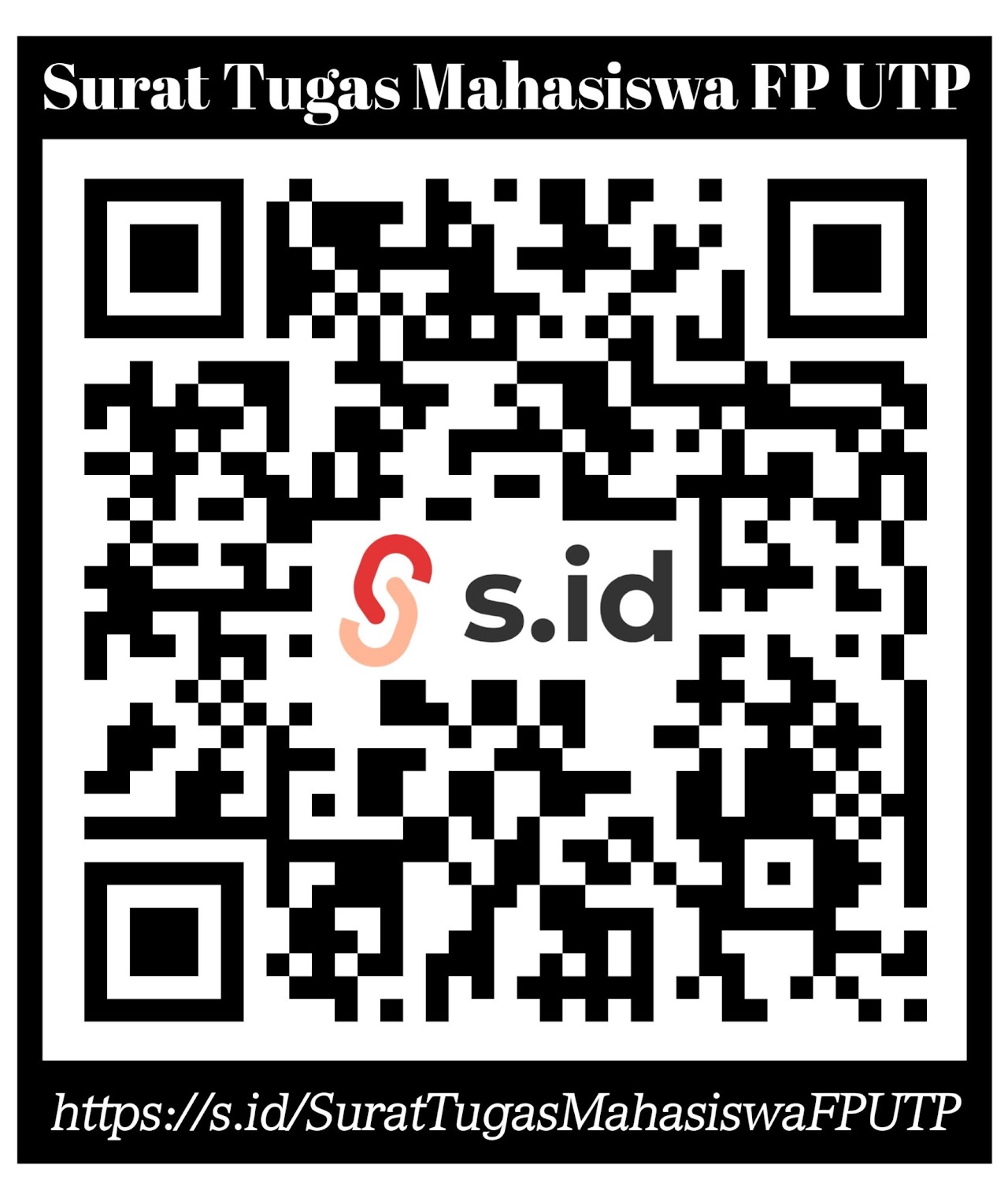 QR Code Surat Tugas Mahasiswa